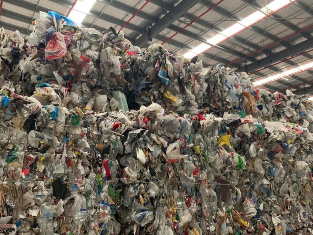 SKM Recycling is piled sky-high in Melbourne warehouses.