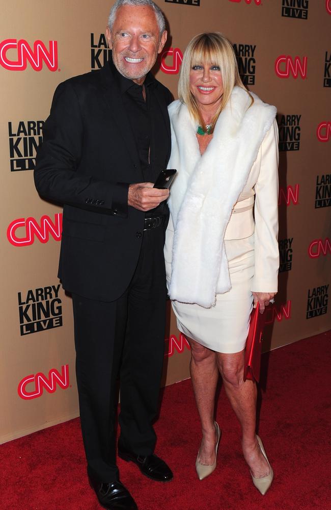 Somers and her husband, Alan Hamel, in 2010. Picture: Alberto E. Rodriguez/Getty Images