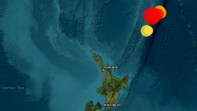 The largest of the three quakes, of magnitude 7.2, struck at a depth of 78km, while a 5.2 quake struck at the shallow depth of only 10km.