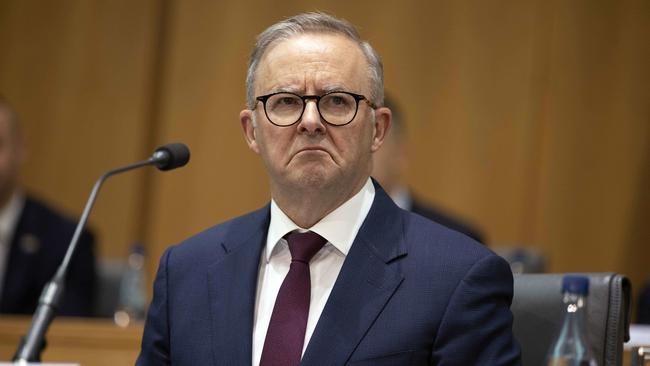 Prime Minister Anthony Albanese says the government is still committed to the tax cuts. Picture: Gary Ramage