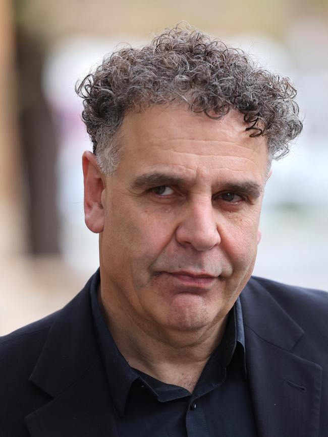 John Tsalapatis outside the Adelaide Magistrates Court after an earlier appearance. Picture: David Mariuz