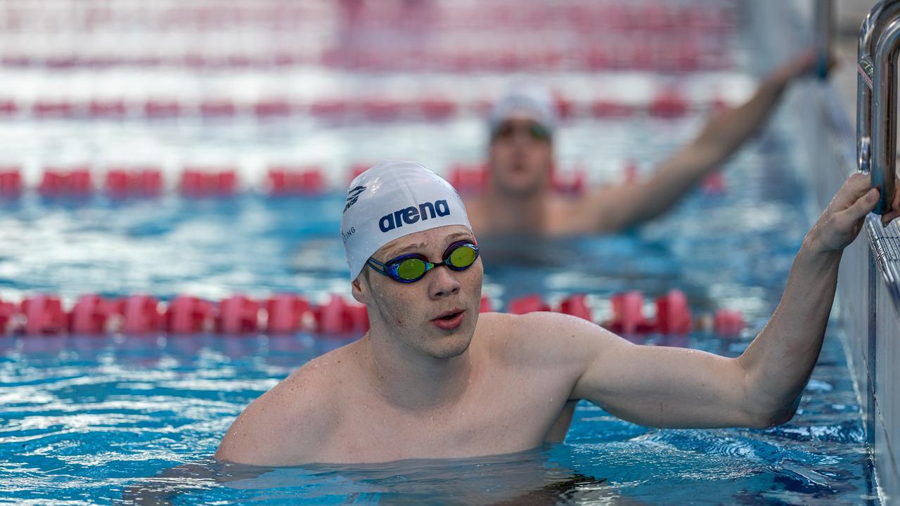 Australian Paralympic Team swimmer Ben Popham trains at Cairns. Picture: Wade Brennan, Swimming Australia