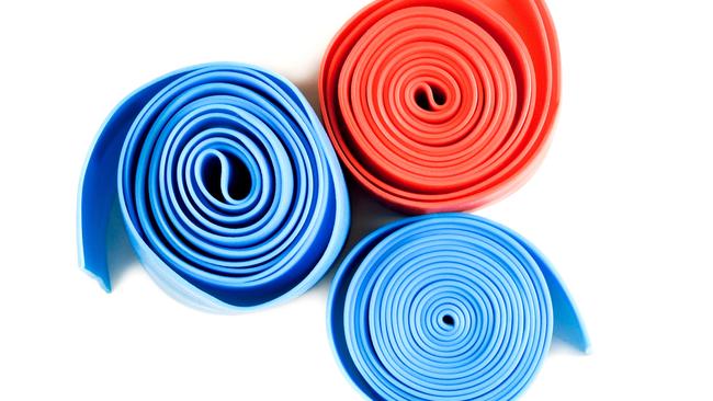 Vision Personal Training is sending workout kits with resistance bands to new clients who sign up to workout from home during the coronavirus shutdown. Picture: iStock