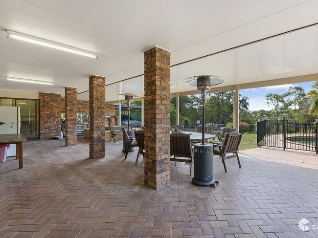 Adam Brand's house in Maudsland on the Gold Coast pictured before it was severely damaged by a fire on Monday. Picture: CoreLogic