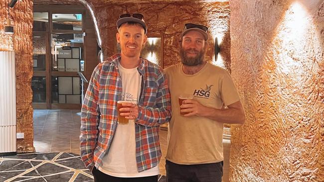 The pair visited the underground pub in June. Picture: Instagram