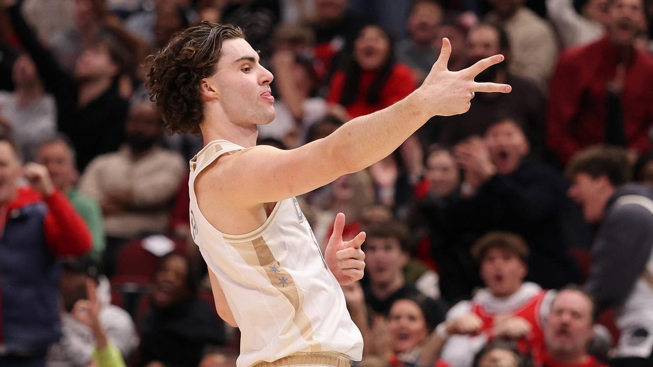 Giddey was on a tear against the Bucks. (Photo by Michael Reaves / GETTY IMAGES NORTH AMERICA / Getty Images via AFP)