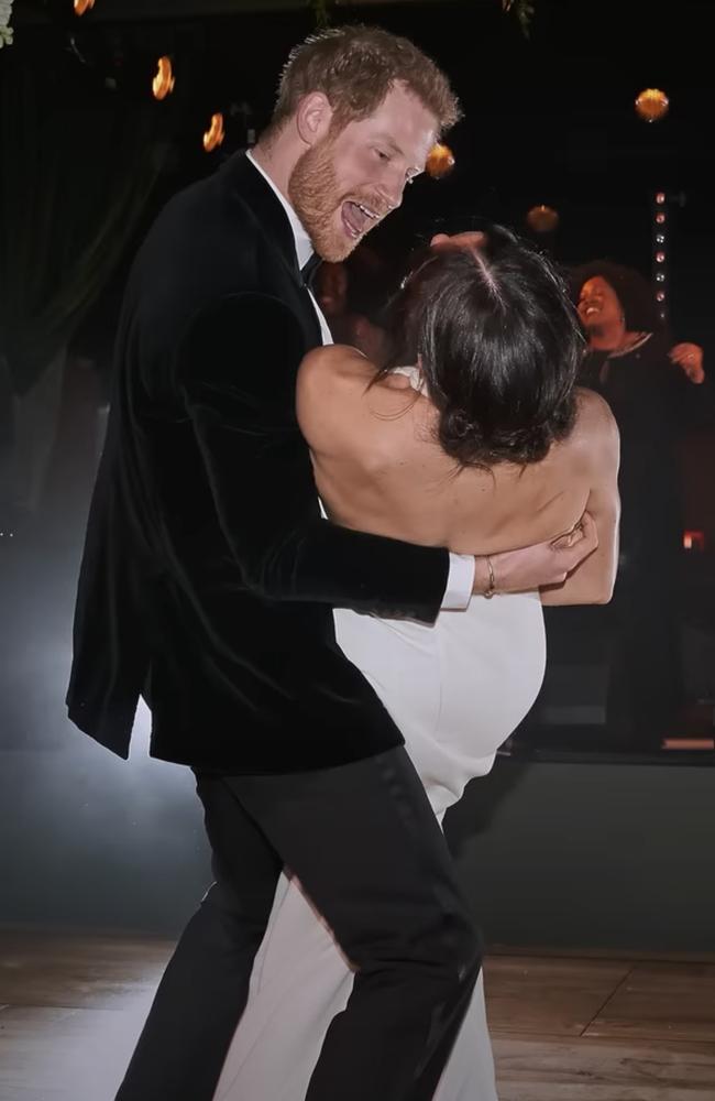 Never-before-seen snaps from their reception were shared throughout the show. Picture: Netflix