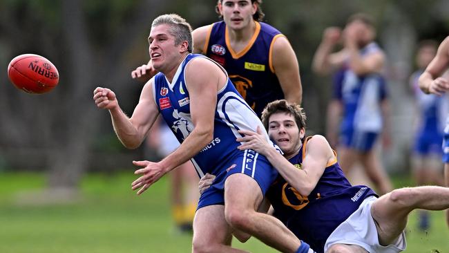 Coburg Districts’ James Scheriani. Picture: Andy Brownbill