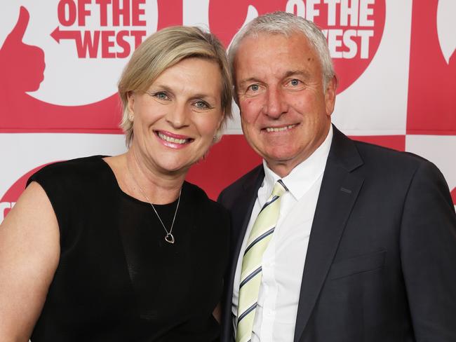 Rebecca Wilson and John Hartigan - Champions of the West Ceremony at Rooty Hill RSL. Picture Craig Greenhill