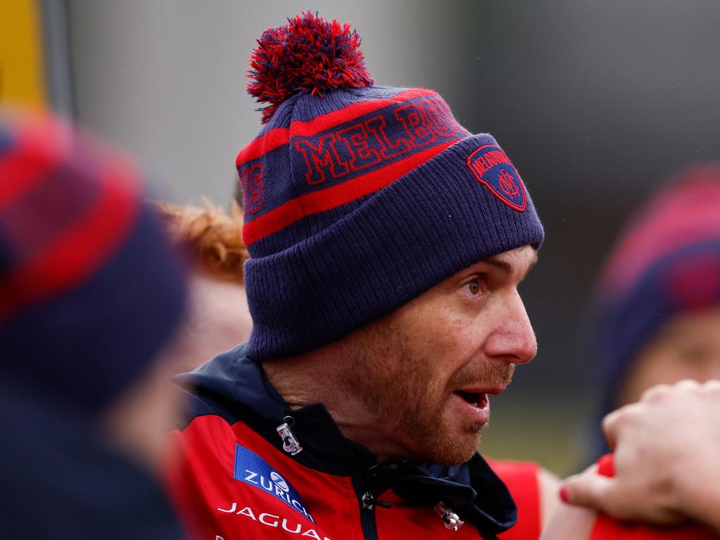 Does Simon Goodwin and his coaching staff have the answers to the Dees’ woes? (Photo by Michael Willson/AFL Photos via Getty Images)