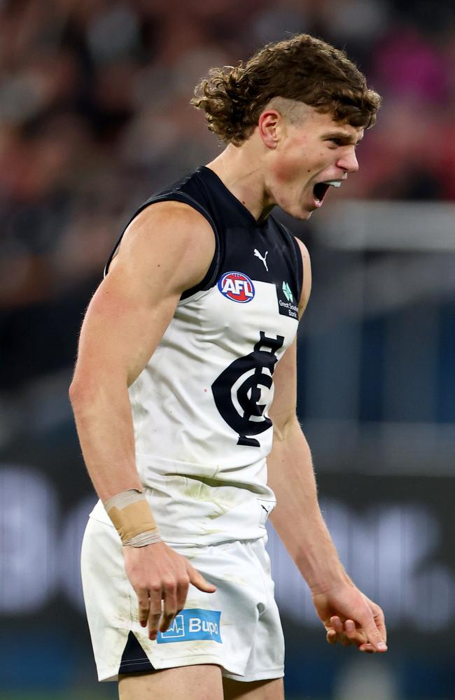 Cooper Lord has been one of Carlton’s big wins this year. Picture: Josh Chadwick/AFL Photos