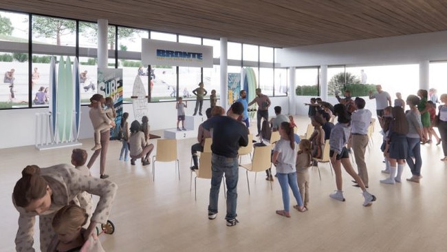 A render of the proposed function room at Bronte Surf Club.