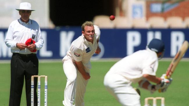 Cricketer Michael Miller put opposition sides on the back foot with his bowling.