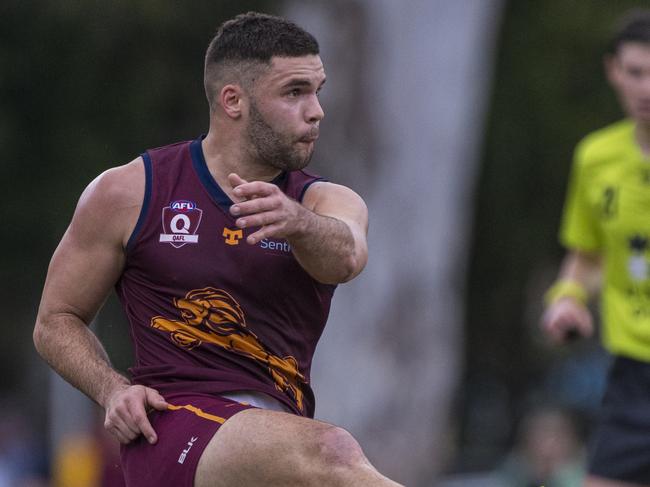 Tyler Cornish playing for Palm Beach Currumbin in the QAFL. Picture: Supplied.