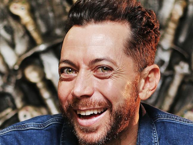 SUNDAY TELEGRAPH - 8/3/19 James Mathison pictured at Foxtel HQ in Sydney today. James will make his return to TV in a new Game of Thrones recap show. Pic, Sam Ruttyn