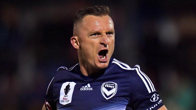 There’s no room for Besart Berisha in the A-League FIFA 18 best XI.