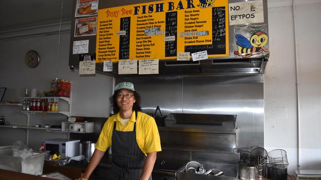 Andrew Wong has revealed what the future holds for the Busy Bee Fish Bar and its world famous battered chips. Picture: Rhylea Millar