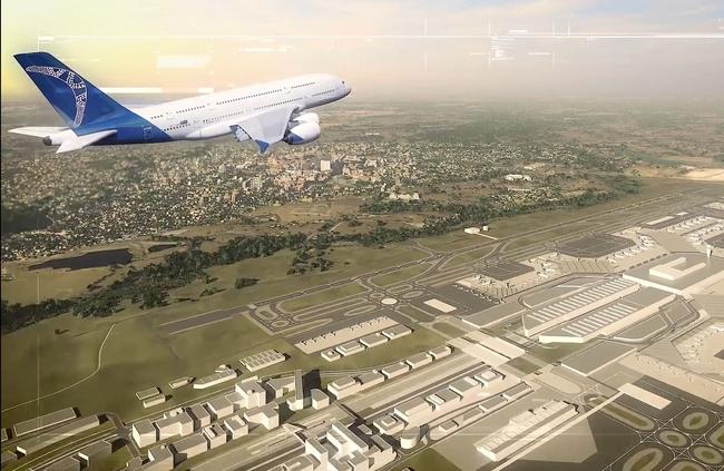 An artist impression of the Western Sydney Aerotropolis.