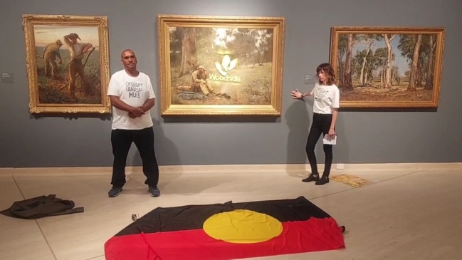 Protest at Art Gallery of WA