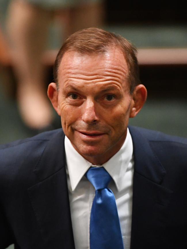 Former prime minister Tony Abbott <span/>made an election promise to build the tunnel. Picture: AAP.