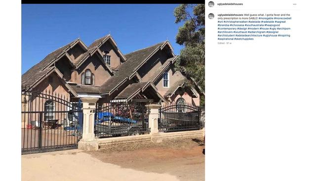 I want the most gable you have. No, that's too much … Picture: Instagram/UglyAdelaideHouses