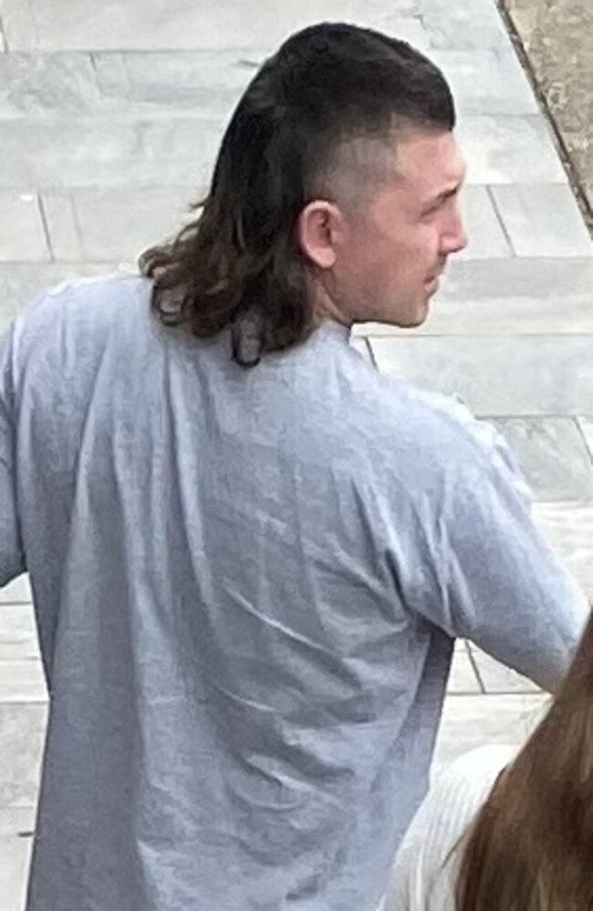 Corey Carl Sheppard, 24, leaving Beenleigh Magistrates Court on Friday, August 12, 2022.