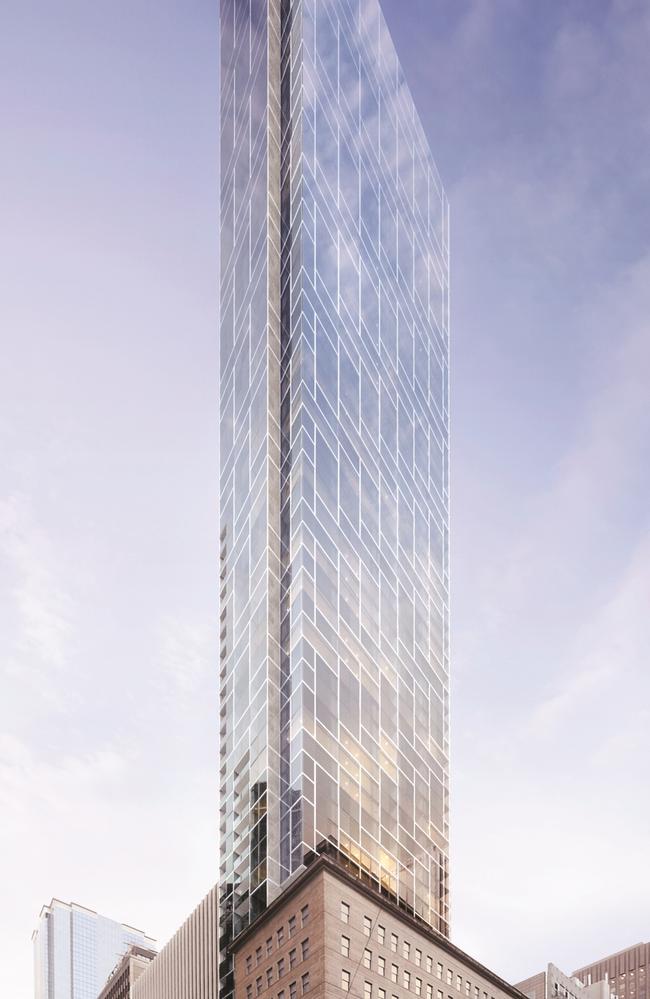 An image of the proposed 61-storey tower approved for 460 Collins St. Picture: Supplied