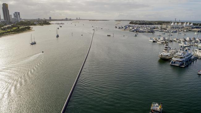 The pipe is 900m long. Picture: Jerad Williams