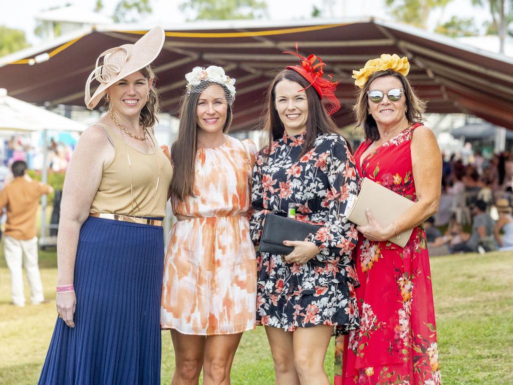 East Arm Civil work girls Brianna Gibbs, Abby Neighbour, Katherine Christophers and Lavinia Christophers. Picture: Floss Adams.