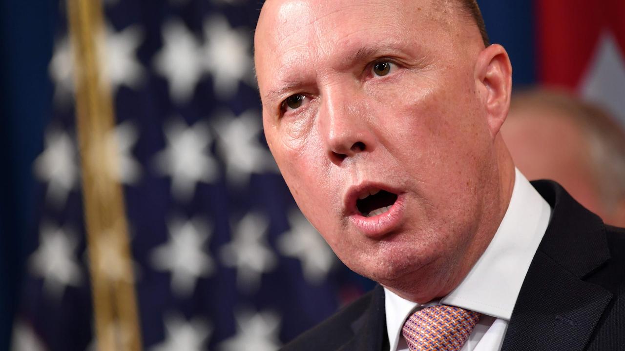 Home Affairs Minister Peter Dutton. Picture: Mandel Ngan/AFP