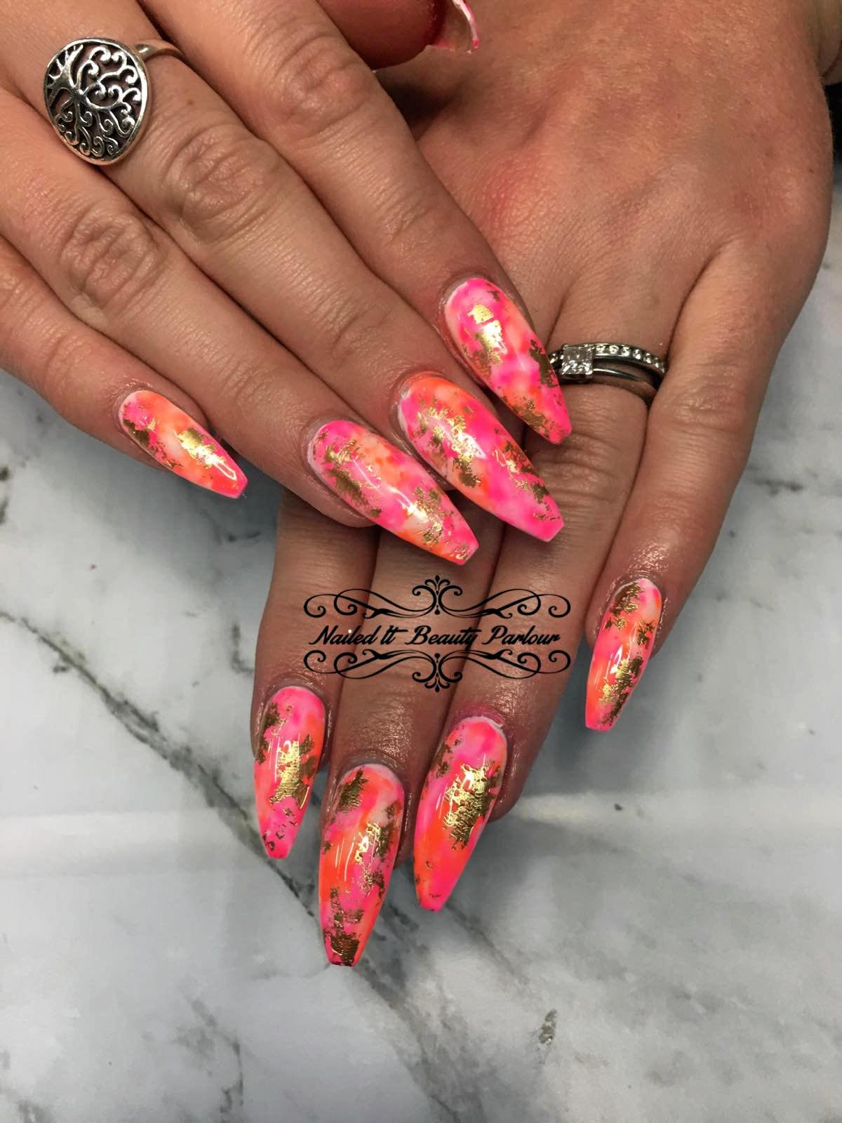 Photos of Brodie's work at Nailed It Beauty Parlour. Picture: Contributed