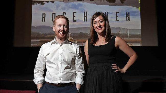 Luke McGregor and Celia Pacquola will share the secrets of their Rosehaven success at the comedy festival. Picture: LUKE BOWDEN