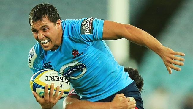 Nick Phipps during the Waratahs v Queensland Reds Super Rugby game at ANZ Stadium, Sydney. pic mark evans