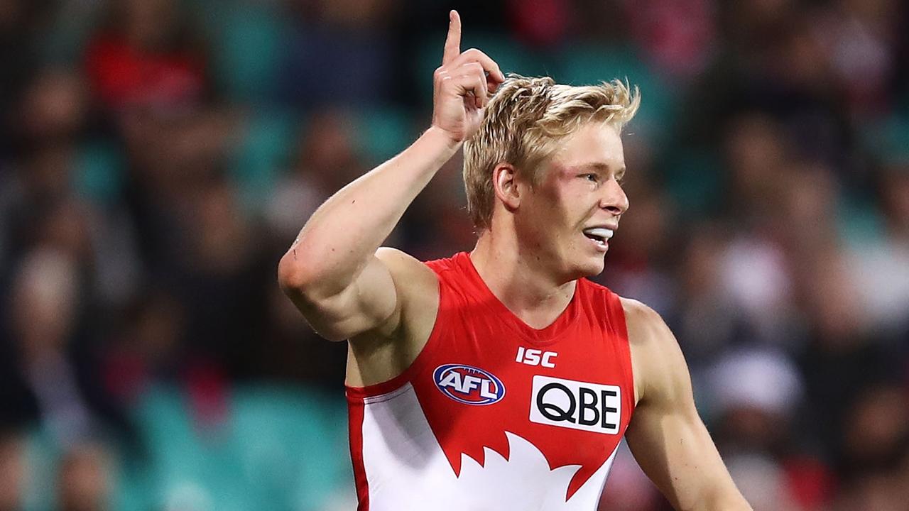 Isaac Heeney is set to spend more time in the forward 50 this season. (Photo by Brendon Thorne)