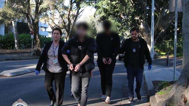 Nine were arrested across Sydney on Thursday morning. Picture: NSW Police