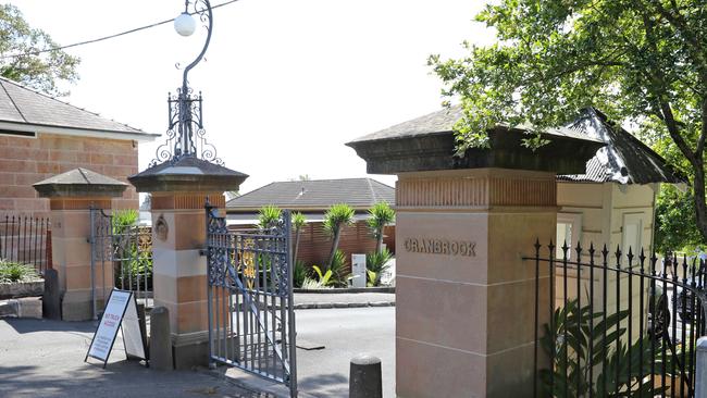 Pictured is the entrance to Cranbrook School in Bellevue Hill, Sydney. Picture: Richard Dobson