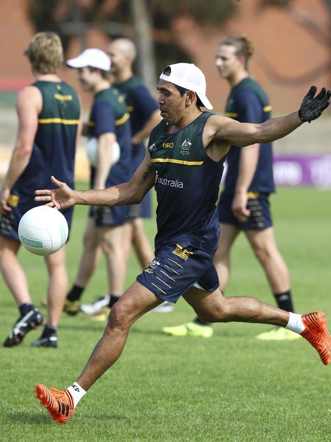 Eddie Betts shows his style at Richmond Oval. Picture: Sarah Reed