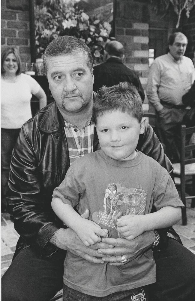 Charlie Read with his father Chopper. Picture: Mary-Anne Read