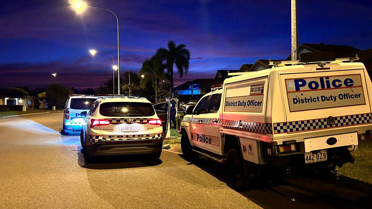 Police on scene at a Kirwan home where a man was shot dead by police on Friday night.