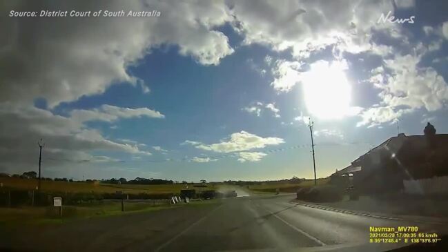 Dashcam footage of fatal McLaren Vale crash