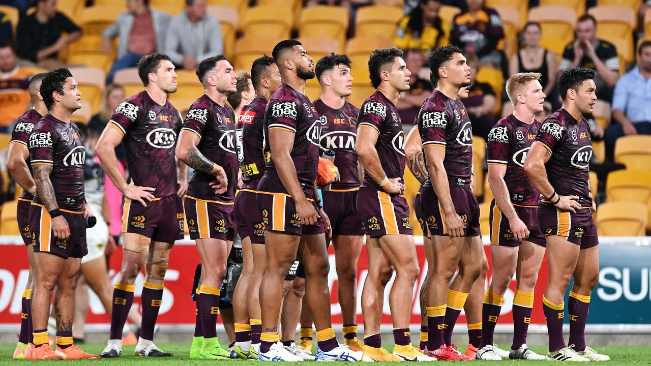 Herbie Farnworth of the Broncos arrives ahead of a Brisbane Broncos News  Photo - Getty Images