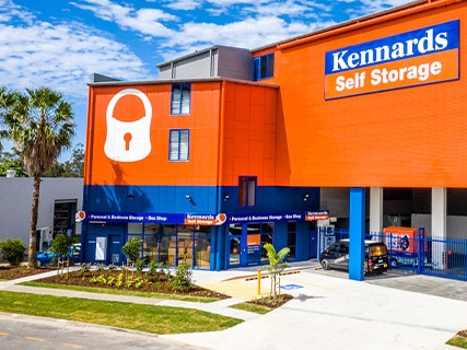 A man’s body has been found inside a Kennards Self Storage warehouse on Queensland’s Gold Coast. Picture: Kennards