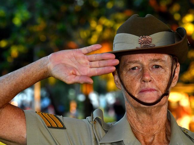 Anzac Day 2025. Dawn service Anzac Park Townsville. Picture: Evan Morgan