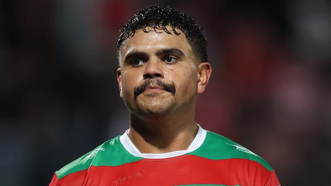 South Sydney’s Latrell Mitchell was allegedly racially abused by a fan on Saturday night. Picture: Mark Metcalfe/Getty Images