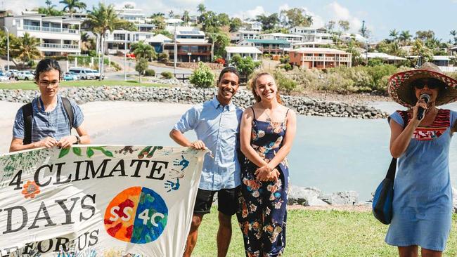 IT'S OUR FUTURE: Students led the charge in the Whitsundays on Friday as part of the global climate strikes. Picture: Rozie O'Brien