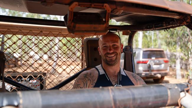 Chris Connollly-Grieg on day three of Garma Festival, on Sunday August 6. Picture: Pema Tamang Pakhrin