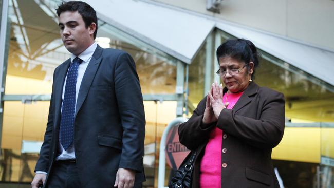 Shirley Singh leaving Brisbane Supreme Court. Picture: Tim Marsden