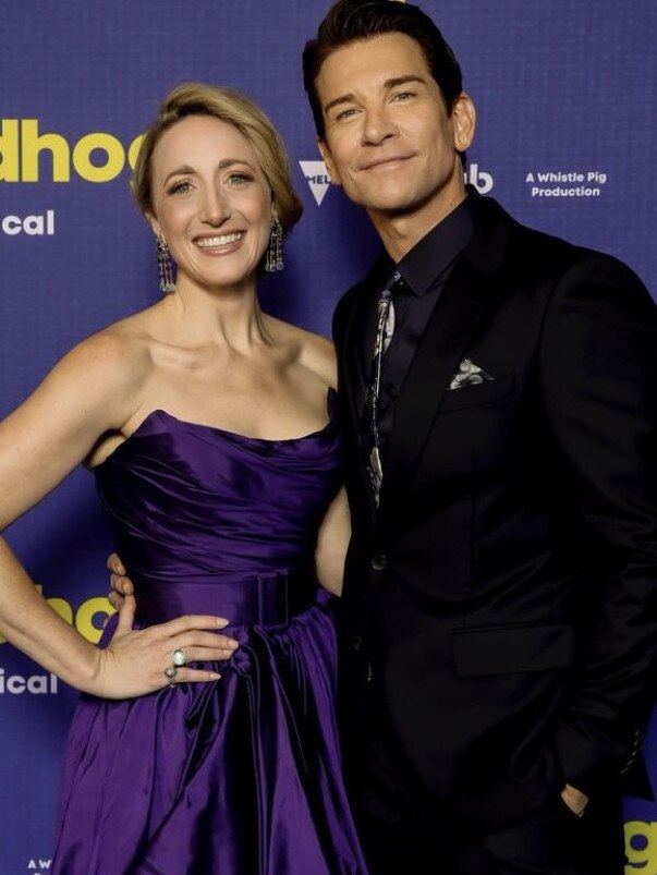 Elise McCann and Andy Karl starred together in Groundhog Day The Musical. Picture: Supplied