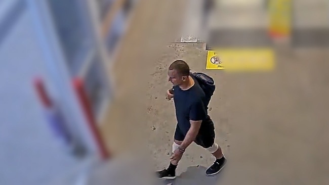 Police have tracked down and released CCTV of the mystery man whose body was was found in a Sunshine Coast river. Picture - QLD Police.