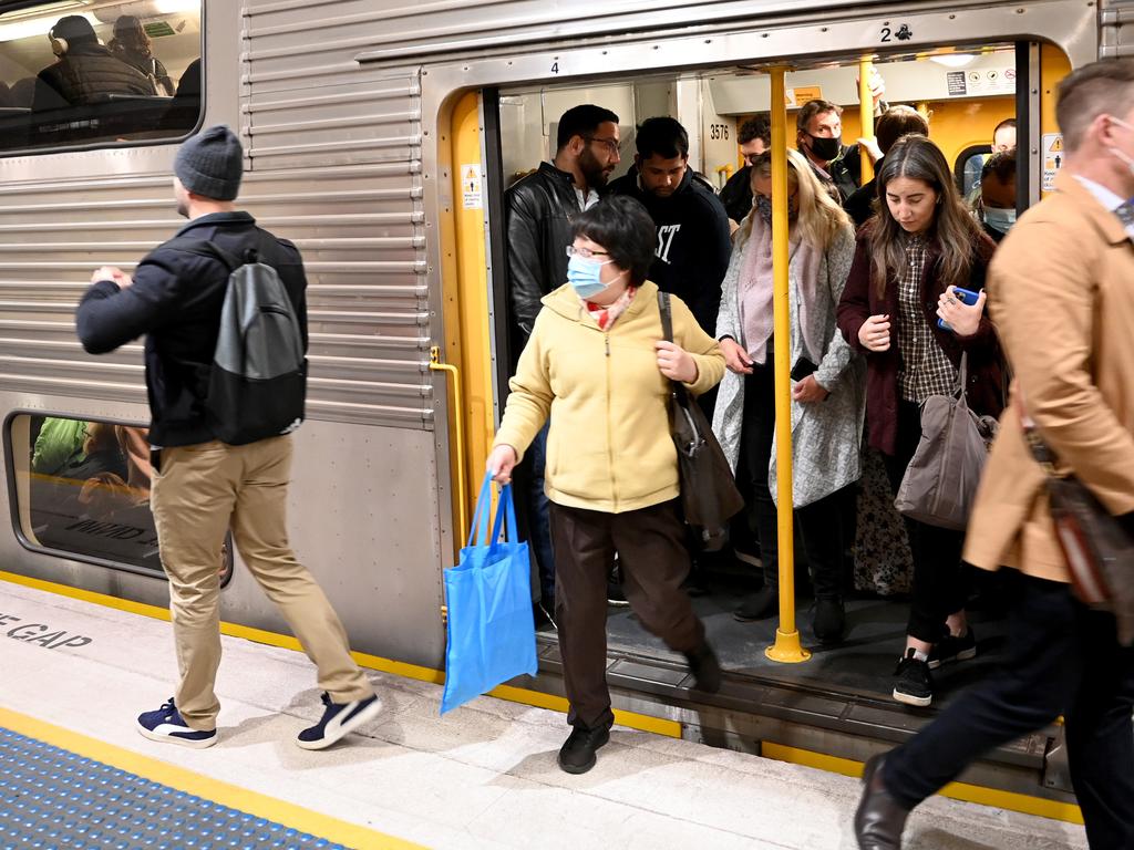 Commuters have been told not to catch the train to Sydney Airport on Friday. Picture: Jeremy Piper